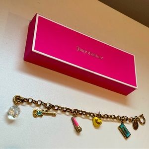 Juicy Couture Gold Charm Bracelet with Charms
